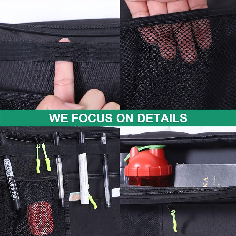 Car Trunk Organizer Storage Cargo for Hummer EV SUV Accessories Large Capacity Stable Foldable Multi-Function Trunk Side Window Luggage Storage Bag Rear Trunk Organizer for 2024 2025 2026 (Right)