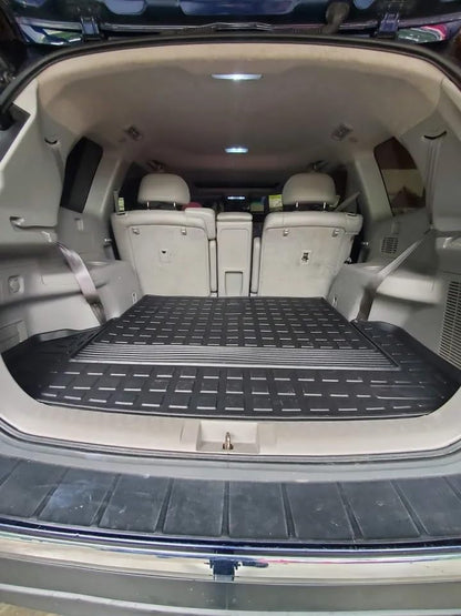 Floor Cargo Trunk Liner for Toyota Highlander 2008-2013 – All-Season Weather-Resistant Liner with Raised Lip–Non-Slip Car Tray Mat Pad Boot–3D Shaped Laser Measured Premium Custom Fit