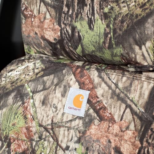 Covercraft Mossy Oak Camo Carhartt SeatSaver Custom Seat Covers | Fits 2024-2025 Toyota Tacoma (Excludes Hybrid) | 2nd Row 60/40 Bench Seat, Break-Up Country