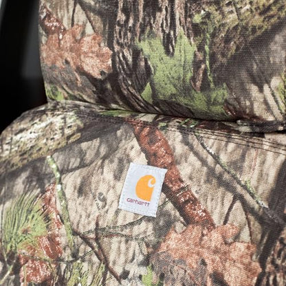 Covercraft Mossy Oak Camo Carhartt SeatSaver Custom Seat Covers | Fits 2024-2025 Toyota Tacoma (Excludes Hybrid) | 2nd Row 60/40 Bench Seat, Break-Up Country