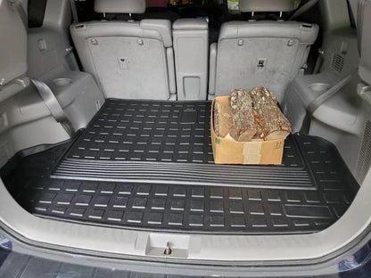 Floor Cargo Trunk Liner for Toyota Highlander 2008-2013 – All-Season Weather-Resistant Liner with Raised Lip–Non-Slip Car Tray Mat Pad Boot–3D Shaped Laser Measured Premium Custom Fit