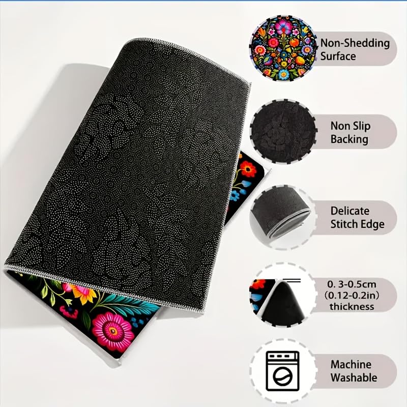Universal Car Trunk Mat 29" x 39", Beautiful Flowers All Weather Trunk Protection Cargo Liner, Durable Cargo Mat Rear Trunk Liner, Stylish Vehicle Interior Accessories Suitable for Most Car Models - color: Beautiful Flowers