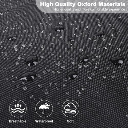 Flying Banner AquaShield Front car seat Covers Set Waterproof Water Resistant arm Rest Compatible Shoulder Seatbelt Compatible Truck seat Protectors Universal fit Non Slip (Red Black, Front Pair) - color: Red Black, size: Front Pair