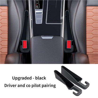 2 Pack Car Seat Gap Filler Organizer Universal Car Gap Seat Filler for Cars & SUVs，Space-Saving Car Organizer Storage Box，Prevents Item Drops，Car Seat Gap Filler for Clutter-Free Interior
