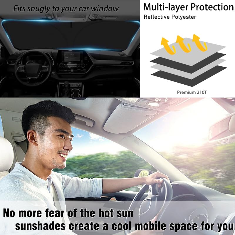 Charger Custom Windshield Sun Shade for Charger 2006-2025 Front Window Sunshade Sun Visor 240T Shade Blocks UV Rays Car Accessories - size: Trax 2013-2025