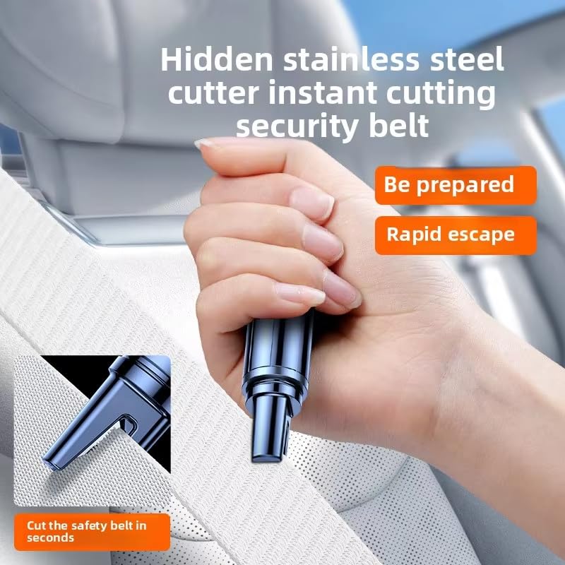 Car Safety Hammer Emergency Escape Tool - Window Breaker & Seatbelt Cutter 2-in-1 Auto Rescue Kit for Vehicle Emergency