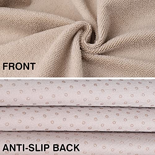 Leader Accessories Towel Waterproof Car Seat Cover Beige for Trucks SUV Seats Fitness Athletes Pets Gym and Water Sport - color: Towel Beige 1pcs