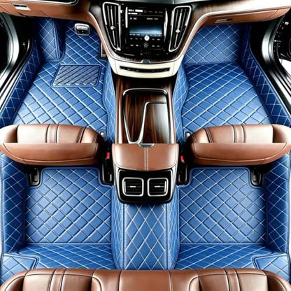 Customize Personalized Floor Mats for Cars, Full Coverage Luxury Mat Set, Anti-Slip, Custom Suitable for 99% of Sedan Trucks SUV Auto (Blue) - color: Blue