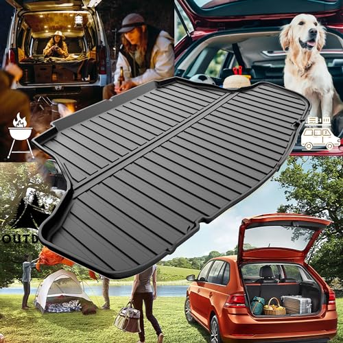 AOMSAZTO Floor Mats Compatible with Toyota Camry 2018-2024: All Weather Camry Rubber Floor Liners & Cargo Mat Set (Not fit AWD or Hybrid Models) - style: 2018-2024 | For Toyota Camry 1st & 2and Row & Cargo