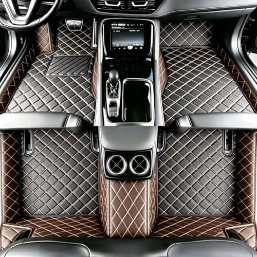 Customize Floor mats for car fit 99% Sedans SUV Sports,Custom Automotive Floor mat Fit Truck, All Weather Men Women Car Protection Pads Non-Slip auto Floor Liners (Coffee Black), RH2206UPR - color: Coffee Black