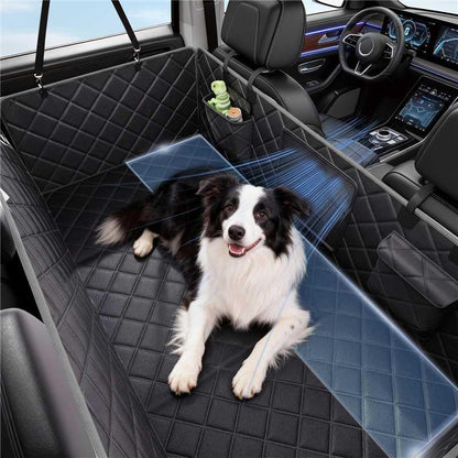 Back Seat Extender for Dogs, Waterproof Dog Car Seat Cover for Back Seat with Hard Bottom, Heavy Duty Dog Hammock for Car,Scratch Proof NonSlip, Upgraded Material, SUV, Sedan Medium Truck, Gray - color: Gray