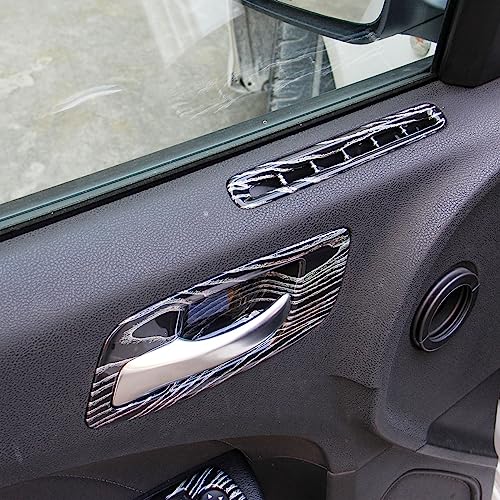 crosselec Central Control AC Switch Gear Shift Panel Cover Trim for Dodge Charger 2015-2022 (Laser Wood Grain-Door) - color: Laser wood grain-door