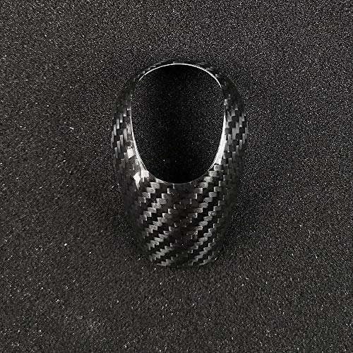 AIRSPEED Carbon Fiber Gear Shift Knob Cover Interior Trim for BMW M3 M5 M6 Accessories(Black) - style: Style D