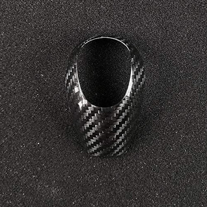 AIRSPEED Carbon Fiber Gear Shift Knob Cover Interior Trim for BMW M3 M5 M6 Accessories(Black) - style: Style D