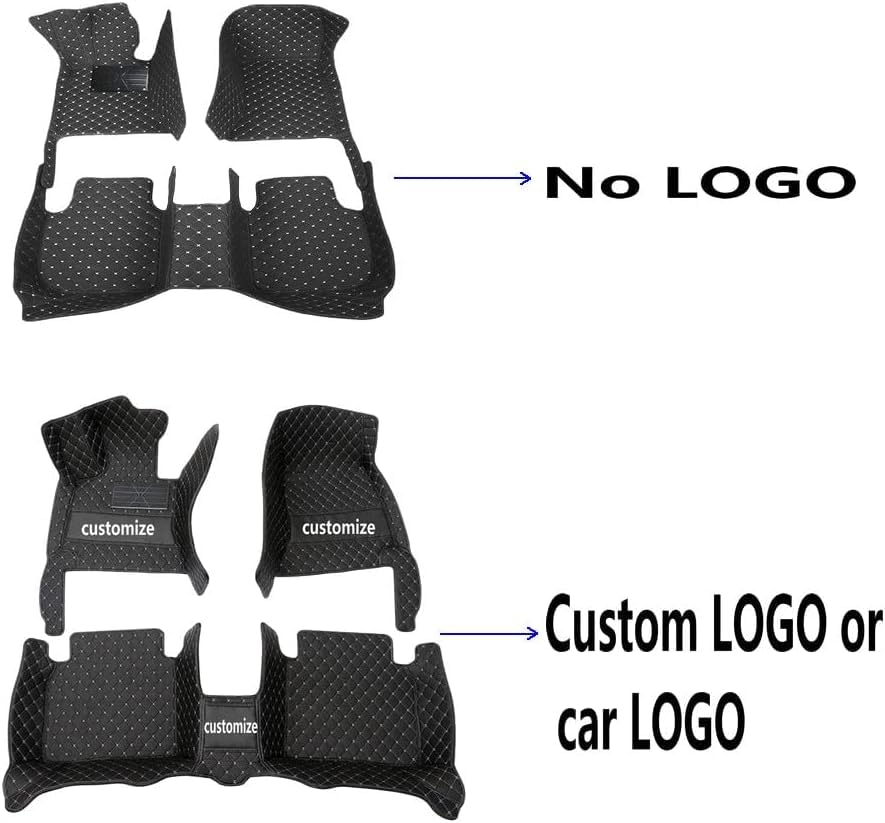 Custom Making Car Floor Mats for 96% Car Model Luxury Leather All Weather Waterproof Anti-Skid Full Coverage Liners (Purple) - color: purple