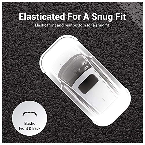 West Lake Car Essential Universal Disposable Clear Plastic Car Cover Suitable for SUV Sedan Mini Van, 24 Feet by 16 Feet Extra Large Size with Elastic Band