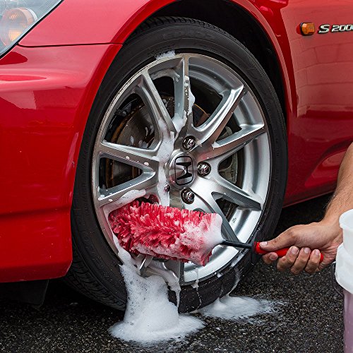 Chemical Guys ACC608 2 Pack Red Rocket Detailing Brush - size: , 2 Pack, style: Red Rocket