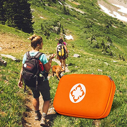 First Aid Kit Emergency Kit Camping Essentials Car-Home Orange First-Aid Bag - 277 Piece Emergency Supplies Hiking First Aid Kit for Backpack Survival Kits for Disaster Preparedness YIDERBO - style: Orange-273Pcs