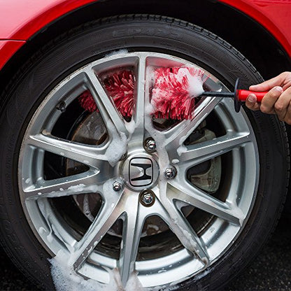 Chemical Guys ACC608 2 Pack Red Rocket Detailing Brush - size: , 2 Pack, style: Red Rocket