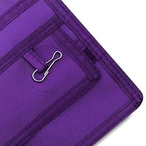 ASA TECHMED Nurse Pocket Organizer, Nylon 5 Pocket Nurse Scrub Organizer, 6 Inch x 5 inch, Purple - color: Purple