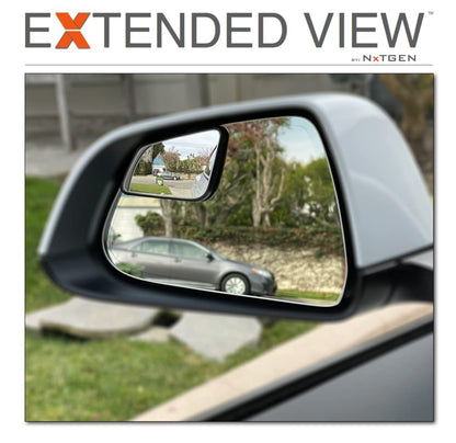 Blind Spot Mirrors- Compatible with Tesla Model S Extended View - 2 Piece Set (Left & Right) - size: Model S