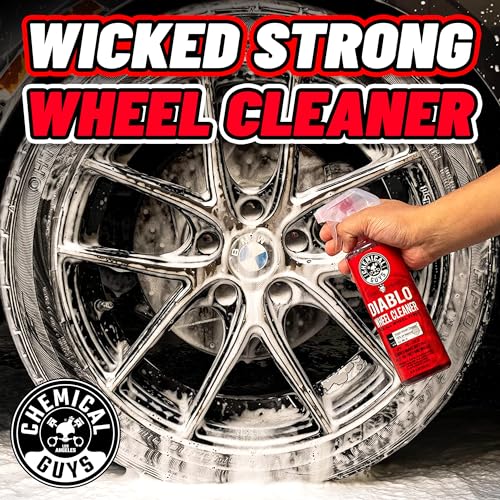 Chemical Guys Diablo Wheel Cleaner Spray - 2 Pack 16 oz Bottles, Safe on All Wheel & Rim Finishes, Sprayable Formula Removes Brake Dust, Dirt & Grime, Car Care for Trucks, SUVs, Motorcycles & RVs - style: Sprayable 2 Pack