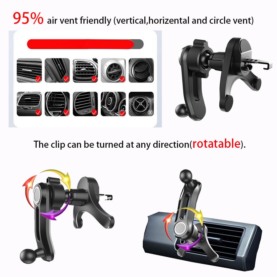 Phone Mount for Car Wireless Charger Auto Clamping with Rotatable Vent Clip Cute Bear for iPhone Samsung Andriod Phone - style: Silver bear