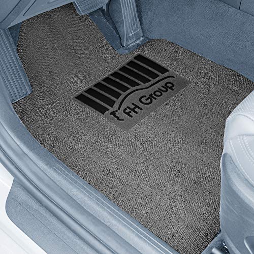 FH Group Car Floor Mats - DIY Ultra Waterproof Trimmable Non-Slip Vinyl Floor Mats, Solid Gray - color: SOLID GRAY