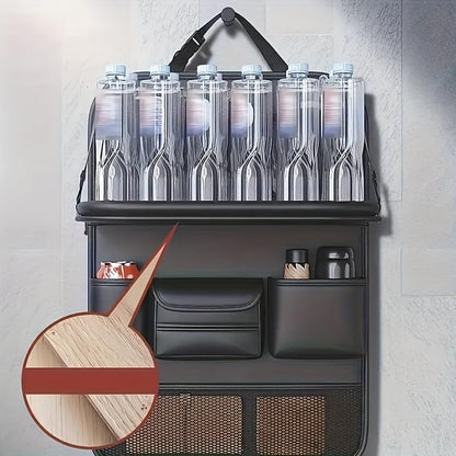 Car Backseat Organizer with Foldable Table Tray - Universal Auto Seat Back Organizer with Tablet Holder, Kick Mats Protector, Storage Pockets for SUV Sedan