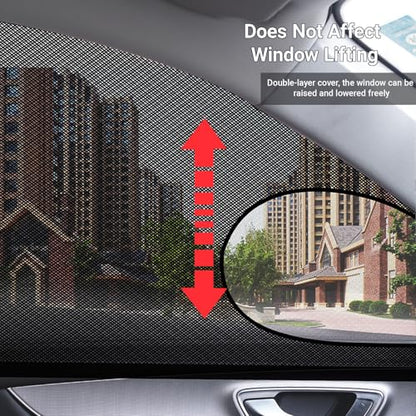 Car Window Sun Shade Cover, 4 PCS Breathable Mesh Car All Side Window Sunshade, Mosquito Net Curtain, Reduce Sun Rays, Sun Glare, Privacy Protection, Cover Full Window Suitable for Most SUV - size: 4 Pcs #Suv Style
