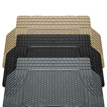 FH Group ClimaProof Universal Cargo Mat – All-Weather, Trimmable Trunk Mat (55" W x 31.5" D) – Fits Most Cars, SUVs & Trucks – Beige - color: Beige, style: CARGO MAT