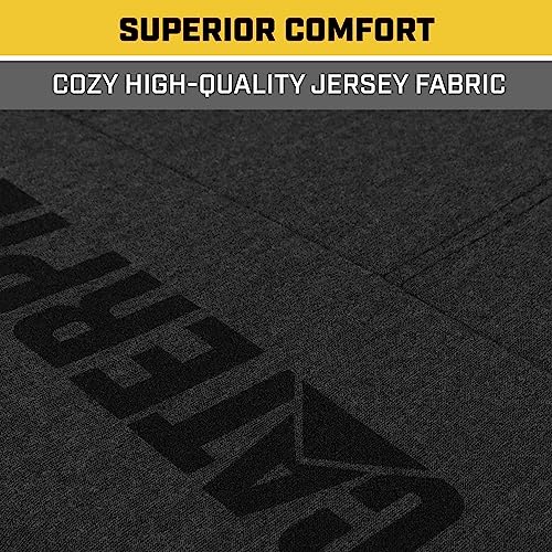 Cat CozyBlend Car Seat Covers, Charcoal Heather - Premium Jersey Fabric Seat Covers for Cars Trucks SUV, Breathable Cotton Car Seat Covers Front Seats Only, Universal Fit Automotive Interior Covers - color: Charcoal Gray