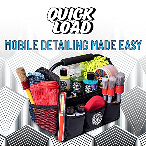 Chemical Guys Quick Load Collapsible Detailing Car Caddy Organizer & Storage – Portable Wash and Garage Organizer for Supplies, Tools and Accessories – Durable Black Design for Cars, Trucks & Home