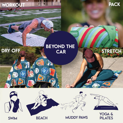 Sprints Athletic Running Towel, Full-Sized, Car Seat Cover - Performance Microfiber… (National Parks) - color: National Parks