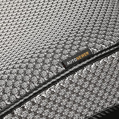 Auto Newer Luxury Breathable Car Seat Cover Fit Four Seasons, Universal Front of Car Seat Cushions, Bottom Seat Covers of Full Wrapped Edge,Universal Fit for 95% Cars,SUV,Pickup,Van(Grey，2PCS) - color: Grey-2PCS