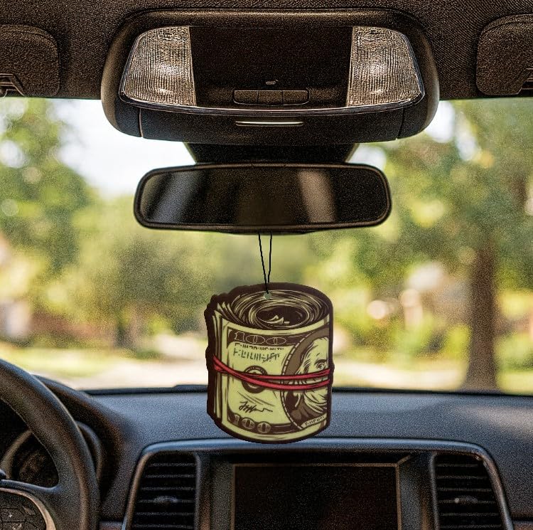 Funny Naughty Unique Car Air Fresheners Scented With Premium Oils By Fresh Fresheners (Money Roll) - color: Money Roll