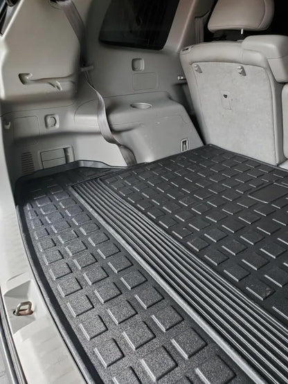 Floor Cargo Trunk Liner for Toyota Highlander 2008-2013 – All-Season Weather-Resistant Liner with Raised Lip–Non-Slip Car Tray Mat Pad Boot–3D Shaped Laser Measured Premium Custom Fit