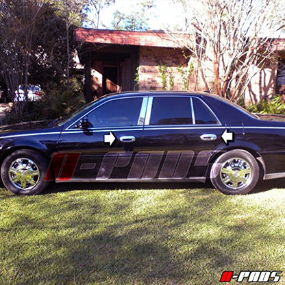 4 Chrome Door Handle Cover for Cadillac DTS 2006-05 06 07 08 09 10 2011 / DEVILLE 2000-2005 / CTS 2003-04 05 06 2007