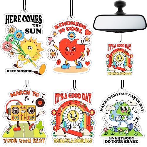 Frienda 5 Pieces Funny Car Air Fresheners for Men Air Freshener Hanging Truck Car Accessories Ideal Gift for Birthday Party
