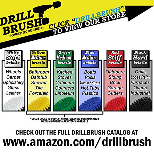 Kitchen Drill Brush Set - Drill Powered Cleaning Tools for Stainless Steel Sink, Copper Sink, Stove Top, Oven, Pots, Pans, & Cabinets - Pot Scrubber - Air Fryer Cleaning Brush Set- Stove Cleaner Kit - color: Green