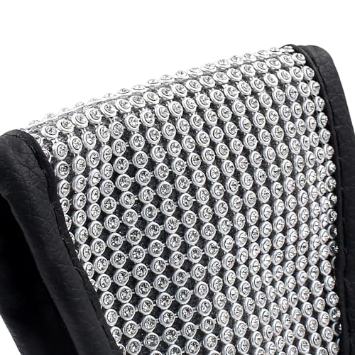 Jiozermi Bling Bling Gear Shift Knob Cover with Crystal Glitter Auto Shift Gear Cover Crystal Diamond Car Accessories, White Diamond - color: Gear Shift Knob Cover(1PCS)