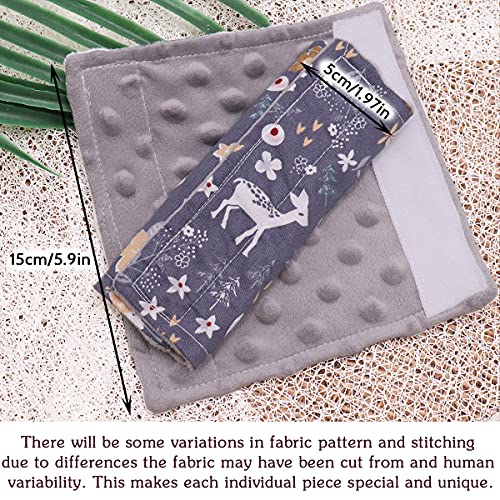 DILIMI Baby Car Seat Neck Cover, 2Pcs Carseat Belt Cover Pad, Shoulder Strap Protectors, Seat Belt Covers Cushion for Boy Girl (Grey Flower Deer) - color: Grey Flower Deer