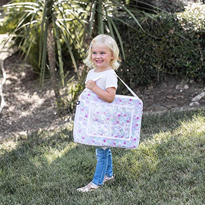 J.L. Childress Disney Baby 3-IN-1 Kids Travel Tray & Tablet Holder - Car Seat Lap Tray Desk for Toddlers, Road Trip Essentials, Car Seat Activity Table, Travel Accessories - Disney Princess - style: Princess