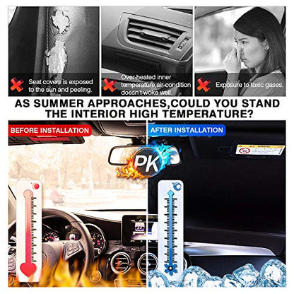KUST Windshield Sun Shade for Toyota RAV4 2013 2014 2015 2016 2017 2018 Window Accessories Shade Sun Protector Foldable Block UV Rays Keep Car Cooler - size: FOR | Toyota RAV4 2013-2018