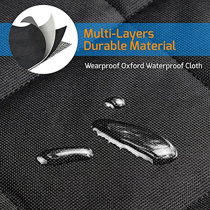 HCMAX Luxury Dog Vehicle Cargo Liner Cover Pet Seat Cover Bed Floor Mat Nonslip Waterproof Universal for Car SUV Truck Jeeps Vans Black - XL