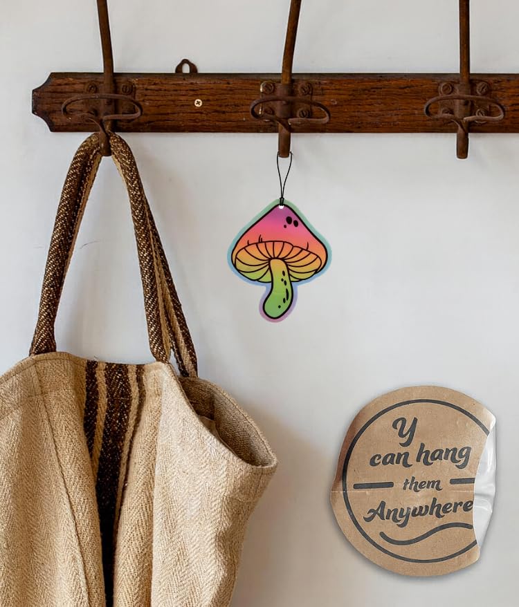 Funny Naughty Unique Car Air Fresheners Scented With Premium Oils By Fresh Fresheners (Magic Mushroom) - color: Magic Mushroom