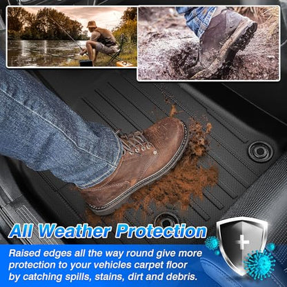 Grand Cherokee Floor Mats - Car Mats for Jeep Grand Cherokee 5-Seater 2022-2025(Include 4xe, Not WK or L), All Weather Floor Mats and Cargo Liner for Grand Cherokee Accessories, Heavy Duty Rubber Mats - size: 2)Jeep Grand Cherokee【22-25】Full set