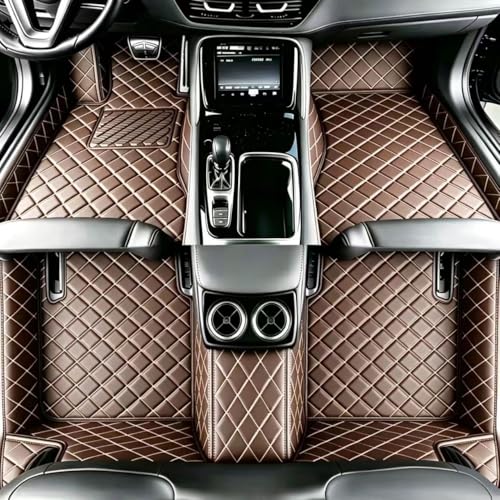 Customize Floor mats for car fit 99% Sedans SUV Sports,Custom Automotive Floor mat Fit Truck, All Weather Men Women Car Protection Pads Non-Slip auto Floor Liners (Coffee), RH2206UPR - color: Coffee