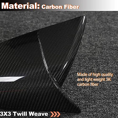 MCARCAR KIT Dry Carbon Fiber Mirror Cover Caps for Tesla Model S 2021-2023 Add-on Side Rearview Mirror Caps Car Exterior Accessories Factory Outlet