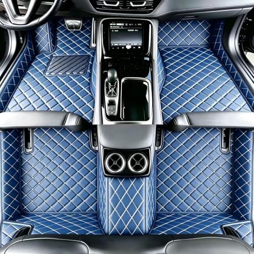 Customize Floor mats for car fit 99% Sedans SUV Sports,Custom Automotive Floor mat Fit Truck, All Weather Men Women Car Protection Pads Non-Slip auto Floor Liners (Blue), RH2206UPR - color: Blue